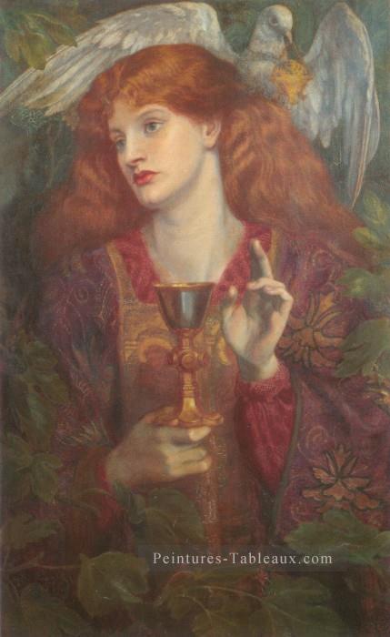 Le Saint Graal préraphaélite Fraternité Dante Gabriel Rossetti Peintures à l'huile